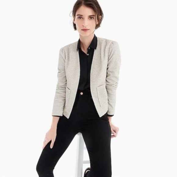J. Crew Jackets & Blazers - J.CREW 365 open front boucle blazer